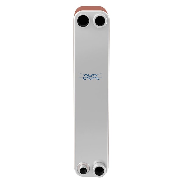 Brazed Plate Heat Exchanger, AISI 316L, Stainless Steel, Copper, 42 Plates - Subcooler - 144k BTU
